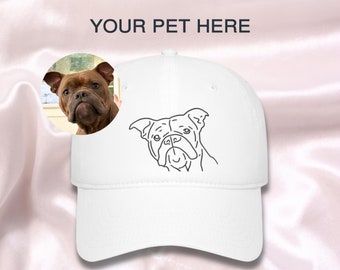 Custom Pet Portrait Baseball Cap - Personalized Pet Hat