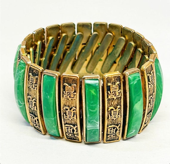 Mid-Century Modern Asian style bracelet from the … - image 1