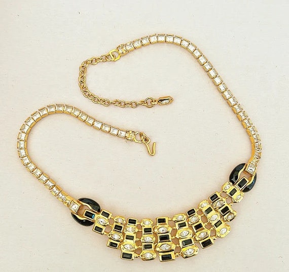 90s statement style designer necklace. - image 2