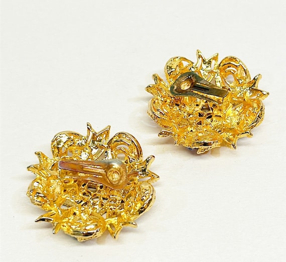 Fabulous large statement clip on earrings from th… - image 2
