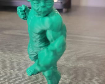 Swolda: Hulk gemengd met Yoda (3D-geprint: 3 1/2" hoog)