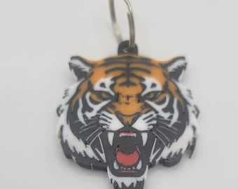 Double Sided Tiger Keychain: 3D Printed.