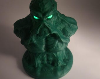 3 1/2&quot; Swamp Thing Statue Bust: 3D Printed.
