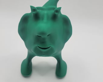 Funny Cartoon Monster Figurine: 3D Printed.