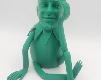 パトリック・マホームズのカエルの置物：3D プリント。