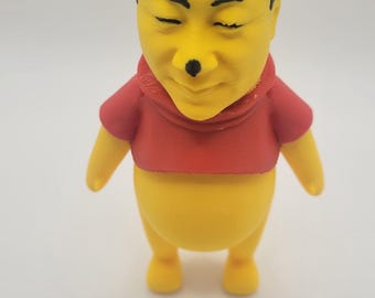 5 1/2&quot; Xi Jinping Winnie The Pooh Figurine: 3D Printed.