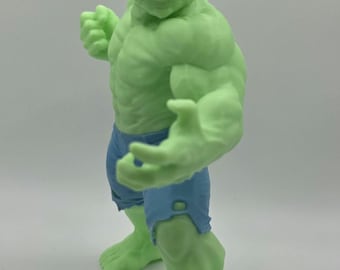 7" Tall Swolda (Hulk gemengd met Yoda) Meerkleurenopties: 3D-geprint.