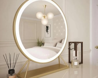 Anne Round Hollywood Mirror Gold 60x63cm