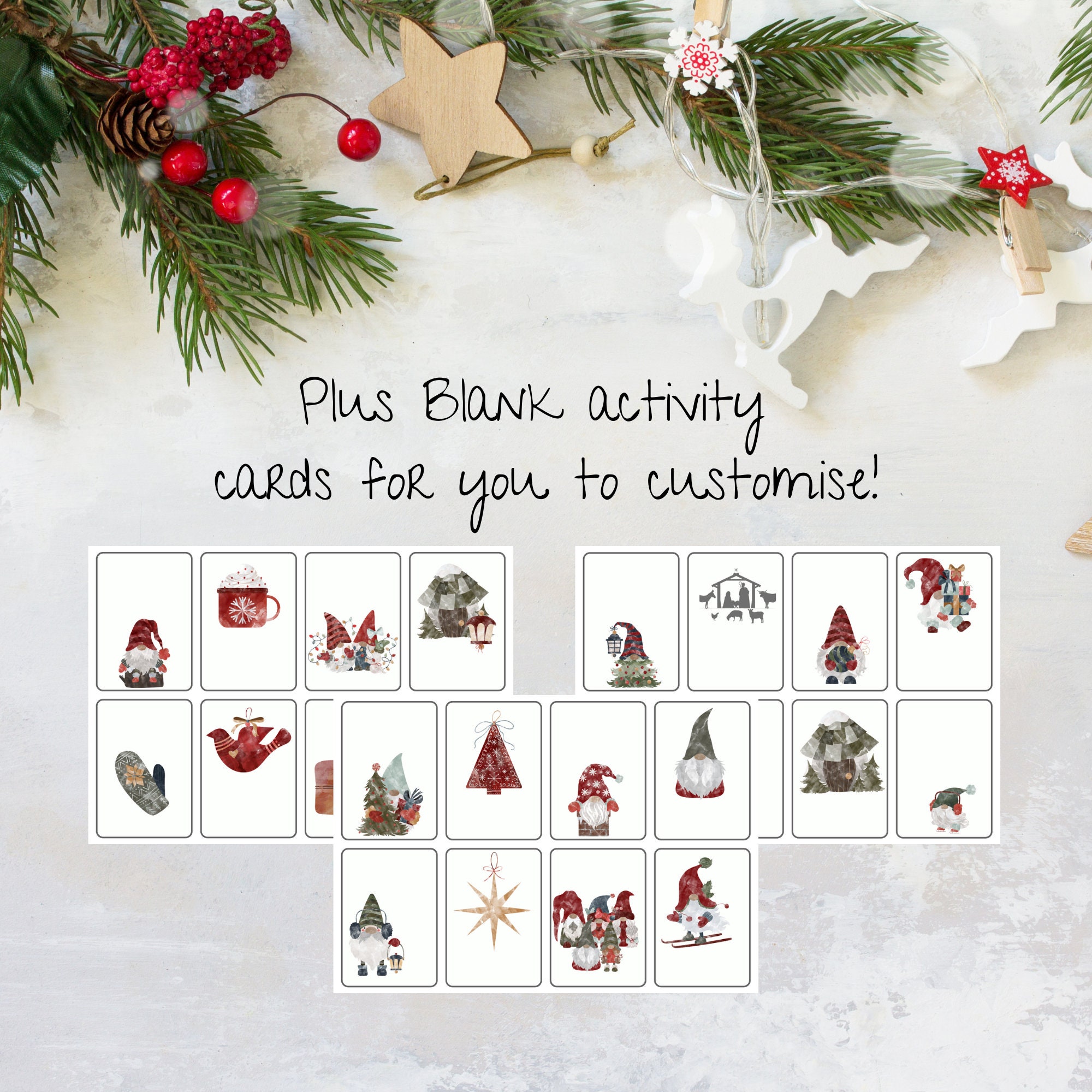 Printable Advent Calendar Activity Cards Printable Advent Calendar Activity Cards