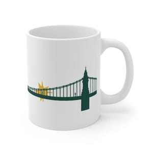 Hammersmith Bridge Lamppost Mug -River Thames Rowing Milestone,