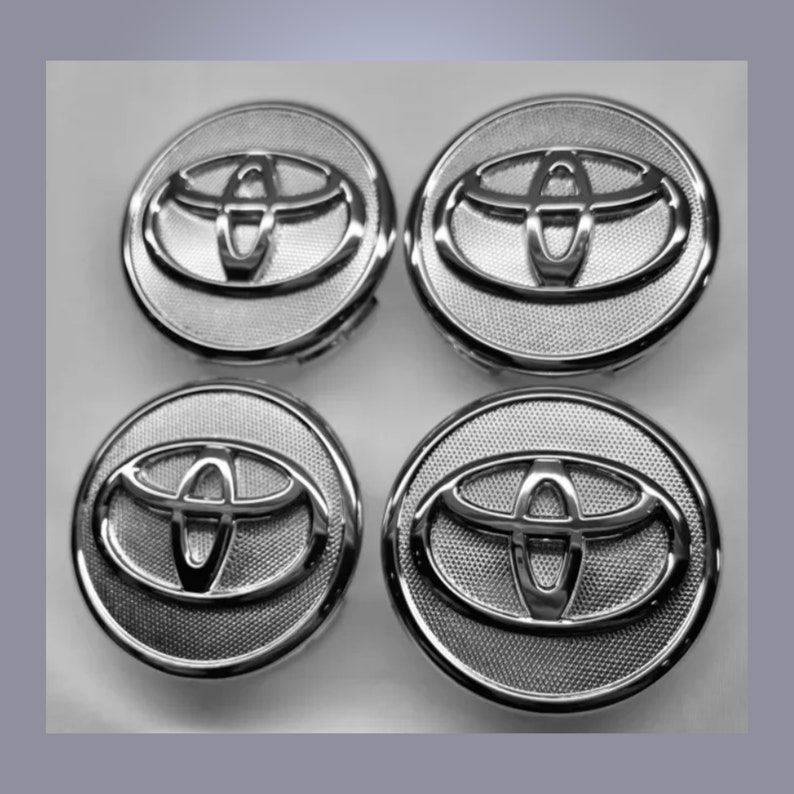 4x Toyota Wheel RIM Rims Center HUB Cap Caps Chrome Logo 57mm Etsy Canada
