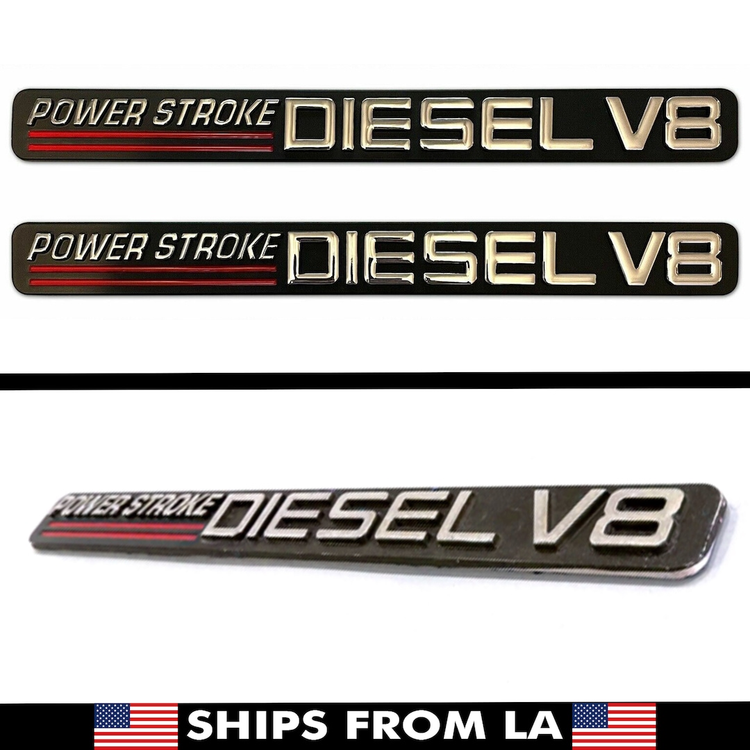 FORD Powerstroke Diesel V8 Decals Emblems 19992004 F250 F350 Sd 7.3l 7