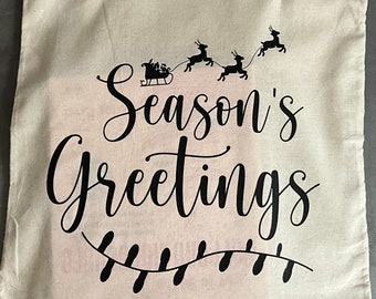 Weihnachtseinkaufstasche aus 100% Baumwolle