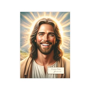 Jesus Loves You Postcard Sets with Envelopes, Gospel Post Cards, Jesus Picture, Jesus Loves You, faith love religious, Jesus Portrait