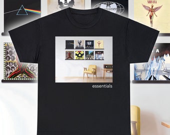 Essential Albums - 100% Cotton Gildan 5000 Tee Black T-shirt