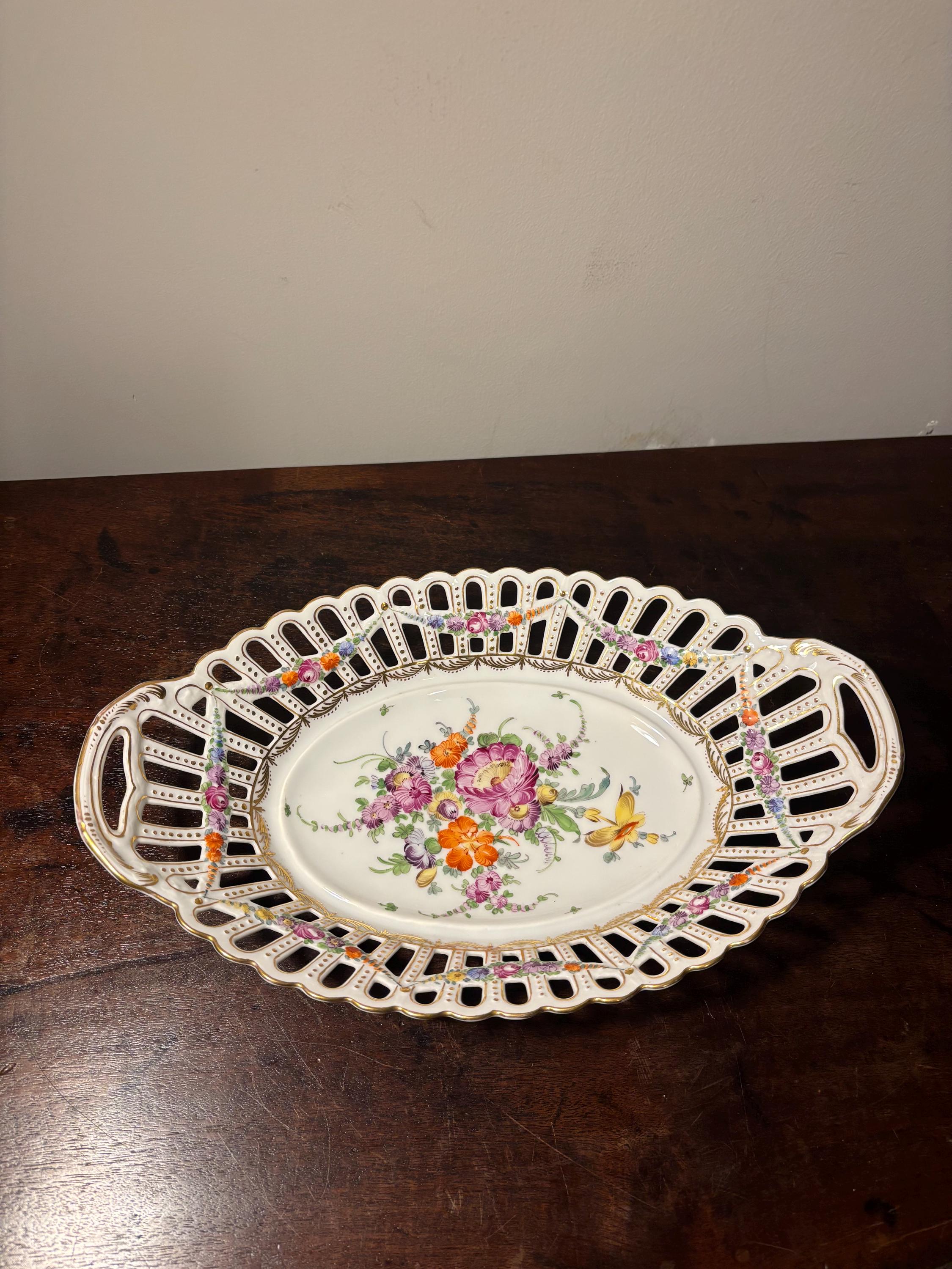 Dresden Porcelain Basket - Etsy