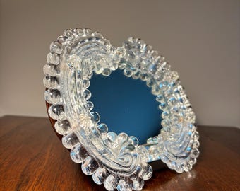 VTG Small Venetian Murano Glass Mirror 6.75”x5.5”
