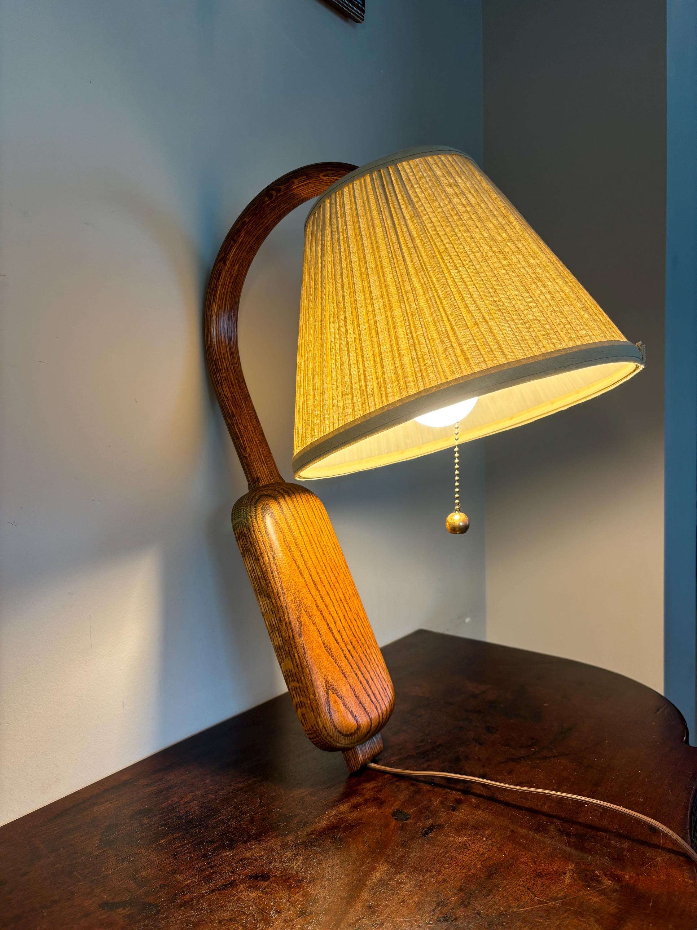 VTG Wooden Wall Lamp 18” Long