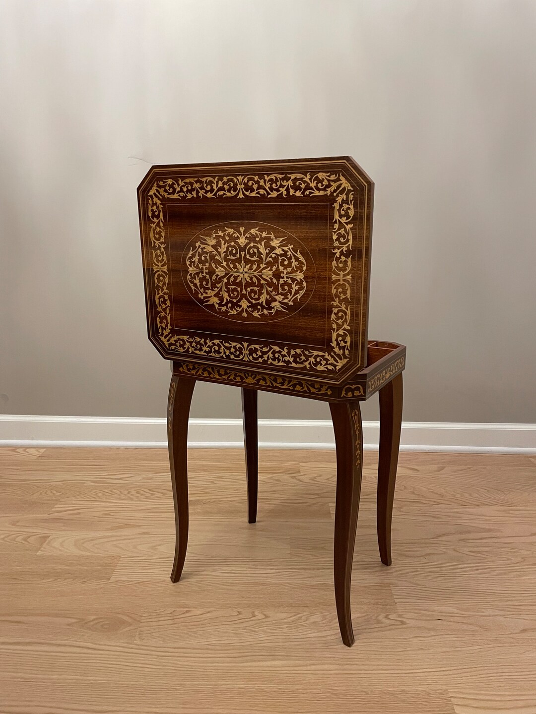 Wooden Music/jewelry Box Side Table. Etsy