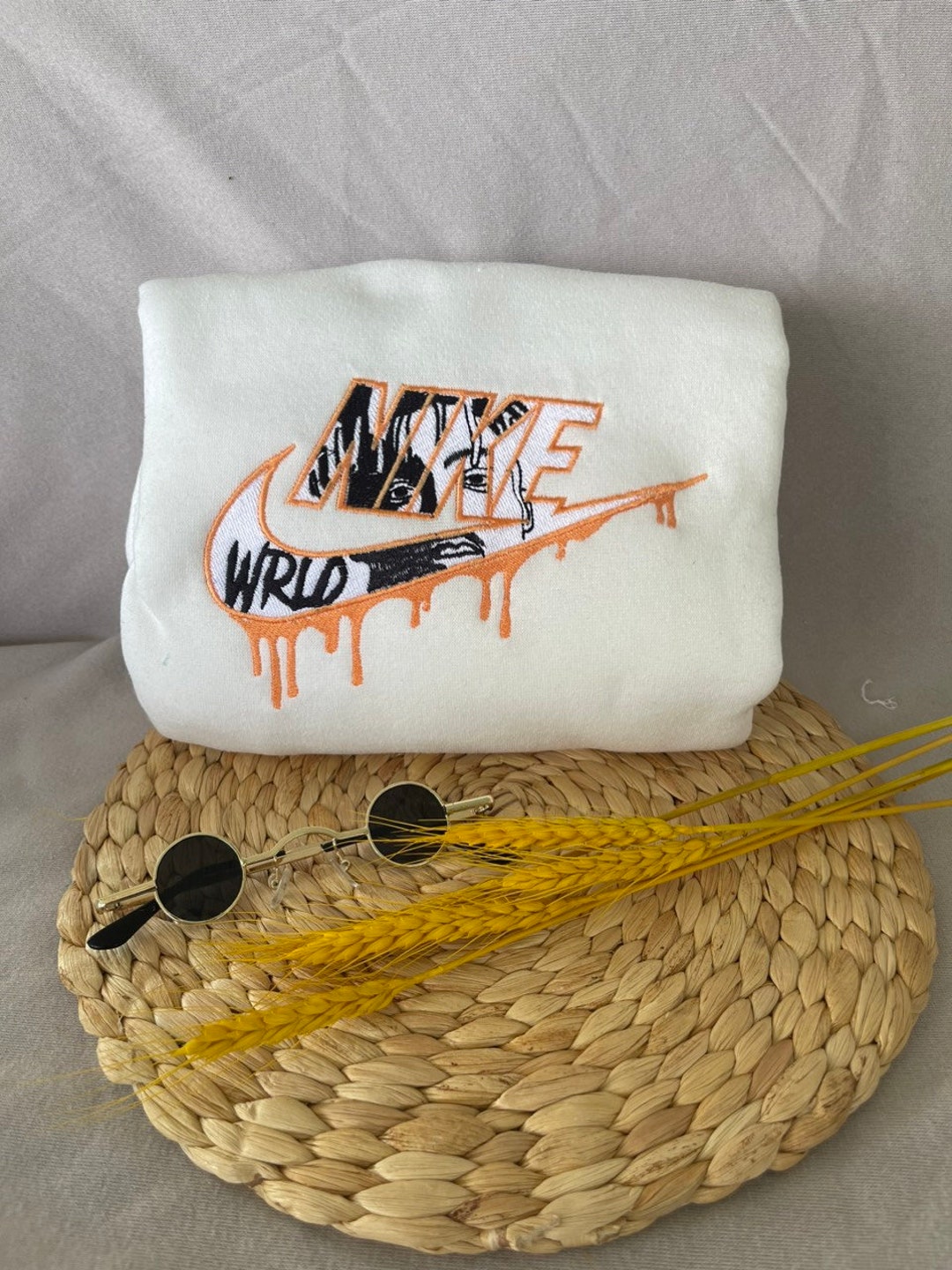 Embroidered Juice WRLD Crewneck Sweatshirt Tribute Hoodie With Etsy