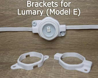 Light Brackets for Lumary smart RGBAI Permanent Outdoor Lights (Model E) (set of 20 brackets)