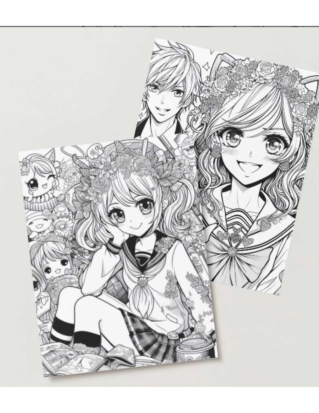 ANIME POP MAGNA Coloring Pages Digital Print Anime Coloring Pages Magna