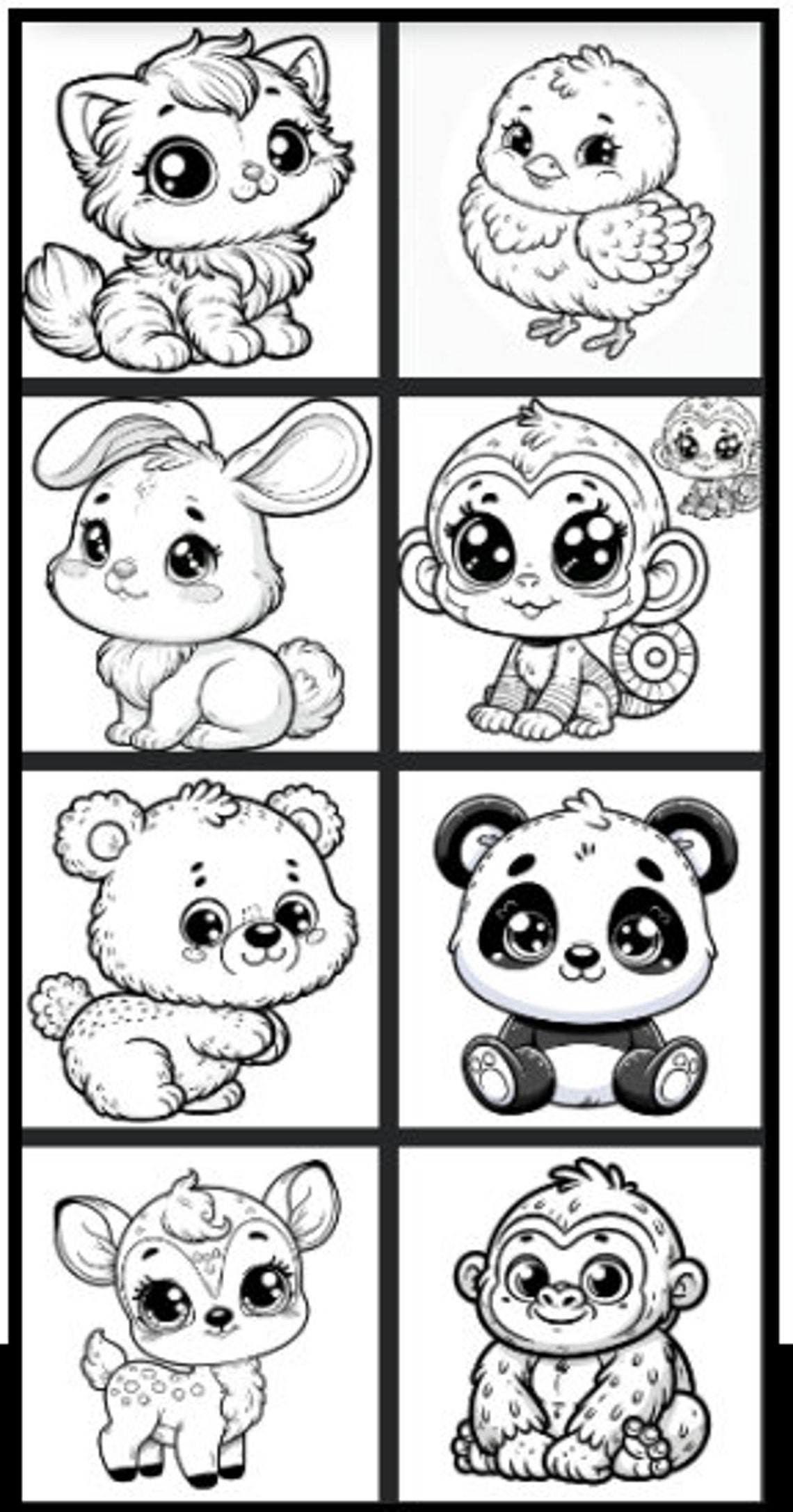 24 Cute Baby Animal Coloring Pages for Kids Animal Coloring Pages