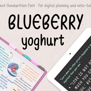Neat Handwritten Font, Student and Teacher Note Taking, Handwriting Font, GoodNotes Font, Canva font, Digital Planner Font, iPad Planner