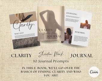 shadow work ebook, shadow work journal prompts, shadow work journal canva, Shadow Work printable, shadow work digital journal prompts