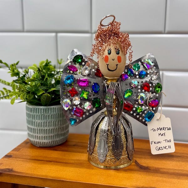 A gift for Martha May -Handmade angel- Inspired by The Grinch