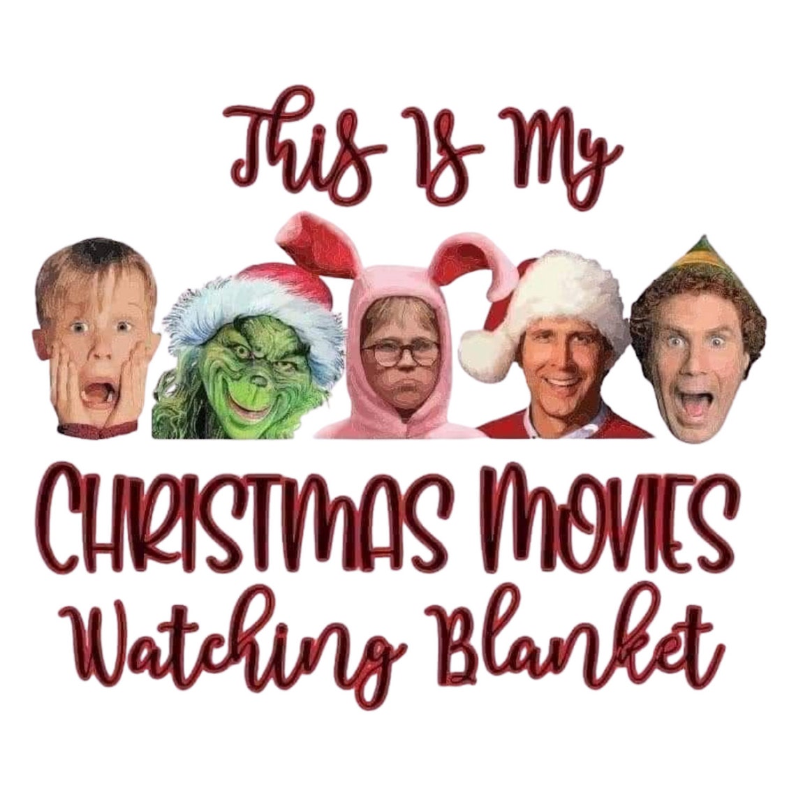 Christmas Movie Watching Blanket SVG Cozy up With Classics Etsy