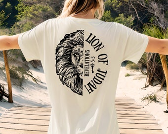 Lion of Judah T-Shirt, Jesus Loves You Shirt, Bible Verse Shirt, Faith Tees, Christian Quotes Tees, Christian Gift Ideas