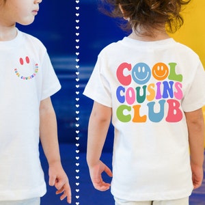 Cool Cousıns Club Shirts, Cousin Crew Kids Shirt, Cousin Crew Toddler T-Shirt, Retro Style Toddler Tee, Natural Color Baby Bodysuit