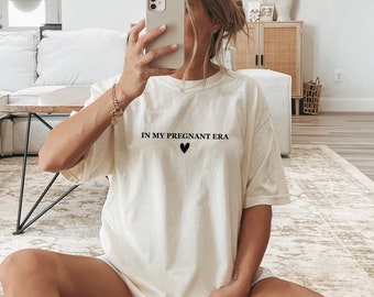 In My Pregnant Era, Im Pregnant Shirt Gift For Pregnant Daughter Expecting Mom Gift Pregnancy Reveal Baby Announcement Ideas