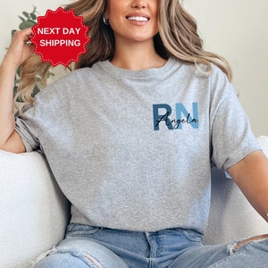 Registered Nurse Shirts Pocket, RN Shirts, Heart RN Tshirt, Nursing Shirt, Nursing School Tee, Nurse Week Shirt, Nurse Student Shirt