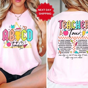 ABCD Teacher Tour Shirt - Back To School Shirt - End of Year Shirt - Teacher Gifts - Kindergarten Teacher Shirt - Elementary School