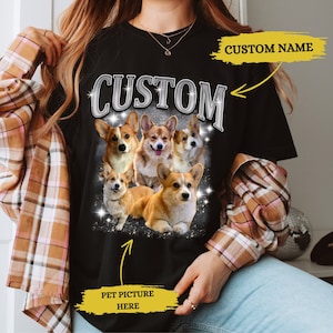 Custom Bootleg Rap Tee, Custom Dog Bootleg Shirt, Custom Dog&#39;s Version, Custom Dog Shirt, Personalized Dog Bootleg Shirt, Pet owner gift