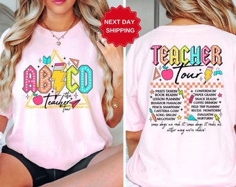 ABCD Teacher Tour Shirt - Back To School Shirt - End of Year Shirt - Teacher Gifts - Kindergarten Teacher Shirt - Elementary School