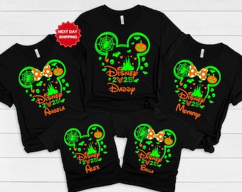 Disney Halloween 2026 Custom Shirt,Custom Halloween Disney Tshirt,Disney Family Matching Halloween Tee,Disneyland Halloween Shirts,Fall Tee