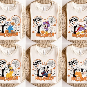 Disney Halloween All Characters Shirts, Mickey And Friends Halloween Shirt, Halloween Party Shirt, Disney Family Halloween Shirts,Disney Tee