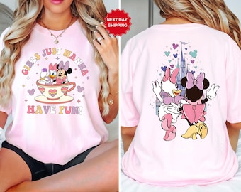 Disney Minnie Daisy Summer Sweatshirt, Girls Just Wanna Have Sun, Disney Besties Shirt, Disneyworld Shirt, Disney Summer Shirt