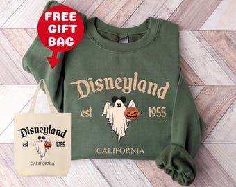 Magical Land Halloween Sweatshirt With Free Gift Bag, Trendy Sweatshirt, Disneyland Sweatshirt, Oversized Sweatshirt, Halloween Sweatshirt