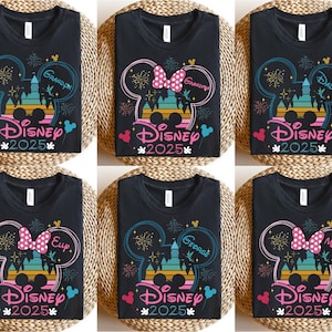 Disney 2025 Personalization Shirts, Disney Family Shirts, Disneyworld 2025 Family Shirts, Disney Vacation 2025 Trip Shirt, Disney shirt