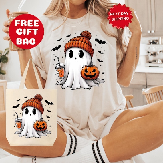 Halloween Ghost Shirt, Cute Ghost Shirt, Womens Halloween Shirt, Cute Fall Shirt, Spooky Season Shirt, Gift For Halloween