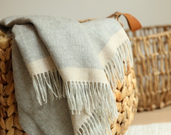 Alpaka Decke 100% Baby Alpaka Wolle