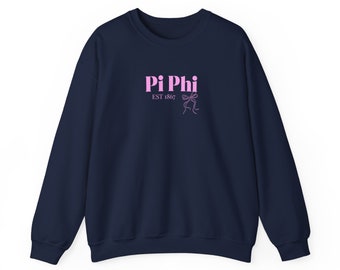 Sorority Pi Bow Sweater | Bow Crewneck | Sorority Sweater | Custom Sorority Apparel | Sorority Knitwear | Preppy Bow Sweater |