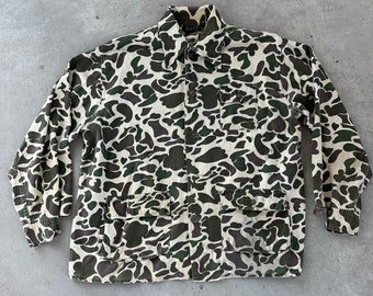 Vintage 1980s Kmart Camo Hunting Shirt Jacket