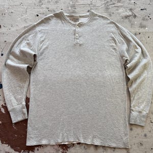 Chemise L.L.Bean River Driver's grise à double boutonnage des années 90, vintage des années 1990 - XXL