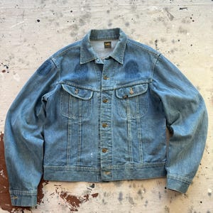 Veste en jean Lee Riders 101-J vintage années 1970 - Taille L
