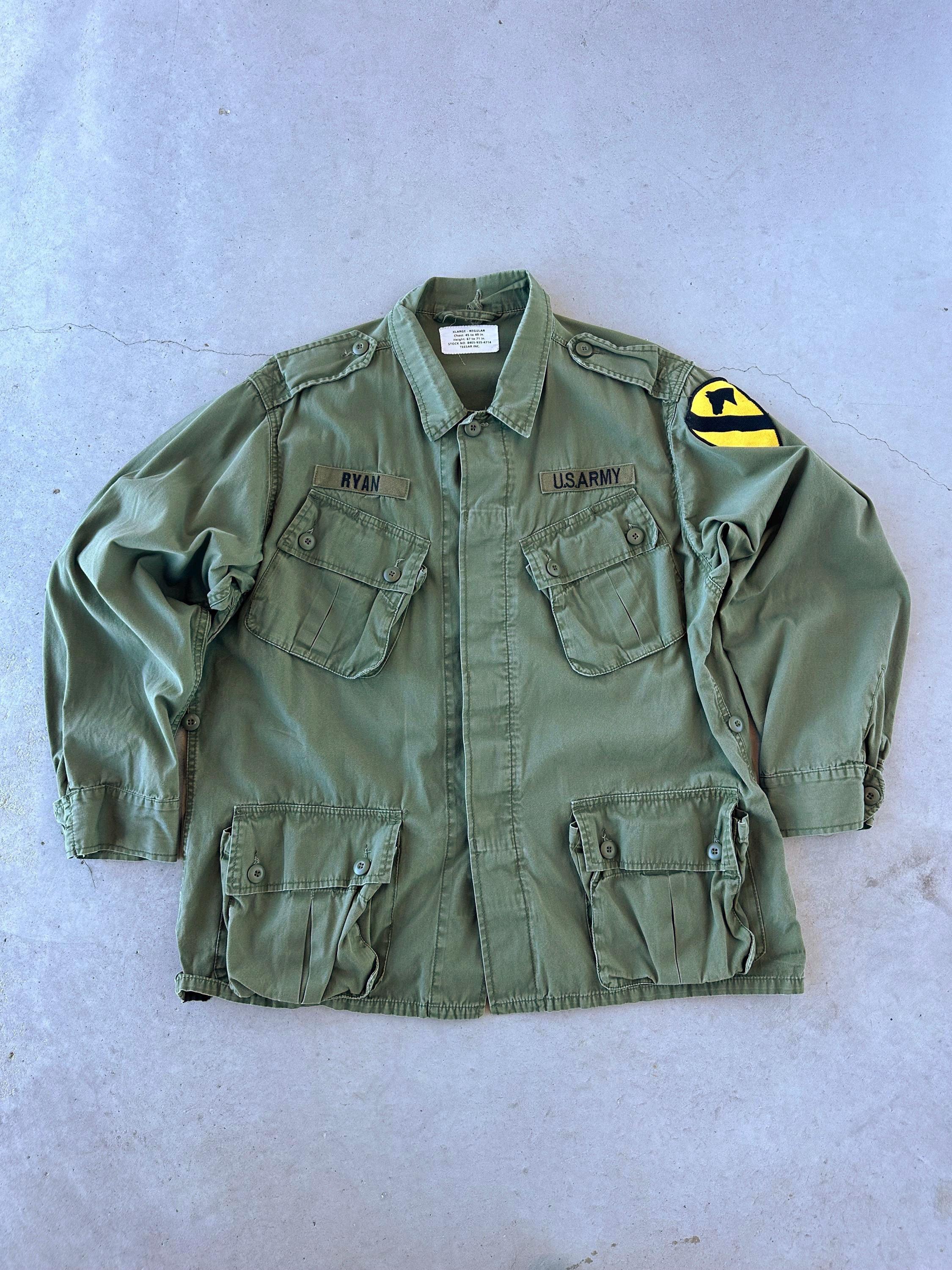 Vintage US Army Fatigue Jungle Jacket Repro - Etsy
